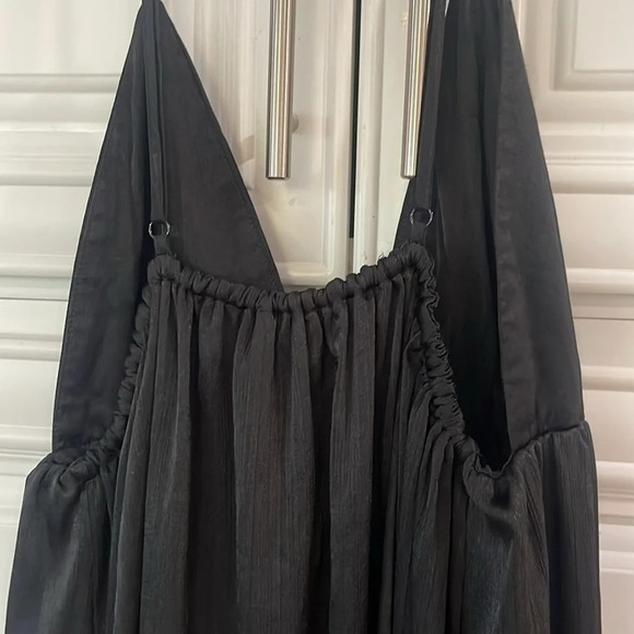 Free People Lexy Dress Long Maxi Boho flowy sleeveless edgy Black size large - Picture 8 of 15